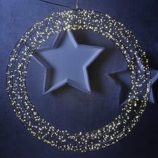 XXL LED Leuchtkranz Dekokranz