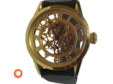 Große Rover & Lakes mechanische Uhr Skeletton  Handaufzug 45 Neuzust.läuft gut