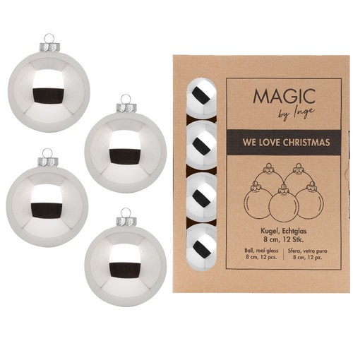 Weihnachtskugeln 8cm glas - weihnachtskugeln,