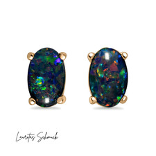 Boulder Opal Ohrstecker 585