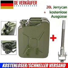 20 Liter Metallkanister Metall Benzinkanister Kraftstoffkanister Set + Ausgießer