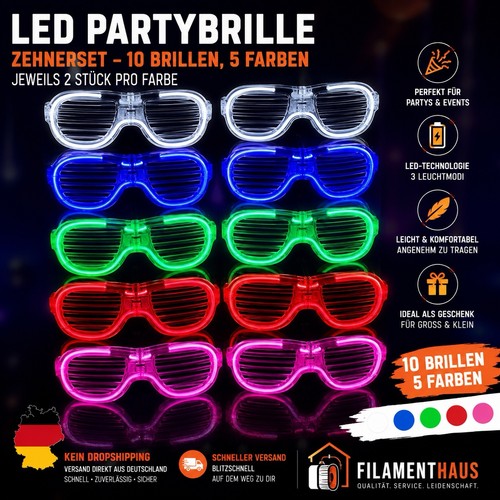 Leuchtbrille set led - 10,