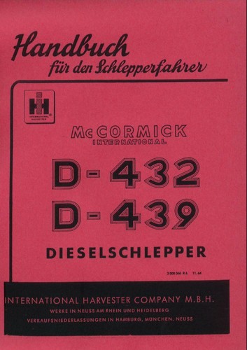 Betriebsanleitung 432 439 - betriebsanleitung, d-439