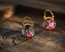 Ohrringe Klappbügel Golden