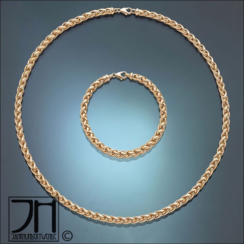 Vintage set zopfkette collier - vintage,