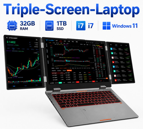 New triple screen laptop - new, triple-screen-laptop