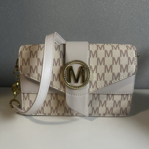 Umhängetasche beige weiß - umhängetasche, beige/weiß