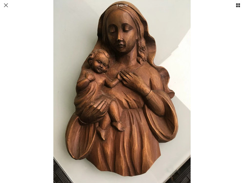 Madonna mit kind holz 27 - mit,