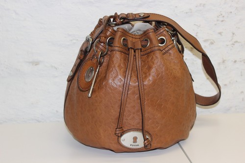 Fossil leder tasche braun - fossil,