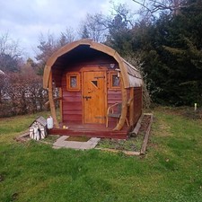 holzhütte blockhaus garten