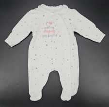 Primark Strampler Overall Schlafanzug Langarm für Mädchen in Gr. 62 (0-3 M)