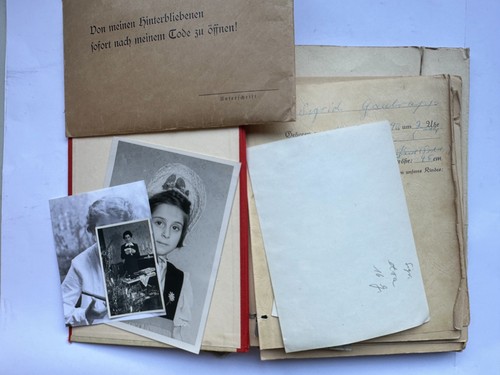 Altes foto mappe zivil mit - altes,