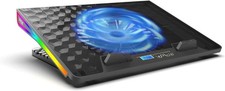 Gaming Laptop Kühler RGB 17,3" Kühlpad LCD Display 5 Höhen Notebook