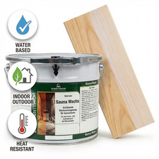 Sauna Holz Wachs Innenraum