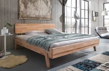 BETT KERNBUCHE MASSIV GEÖLT 140X200 DOPPELBETT EHEBETT  BETTGESTELL
