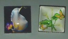 Blumen Chunk/ Druckknopf/ Snap Button Set