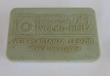 Vulko Blitz alte Dose Plastik Schlauch REPARATURKASTEN  Fahrrad DDR VEB Leipzig