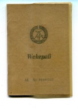 NVA Wehrpaß 1966   Mpi Schütze dann Koch