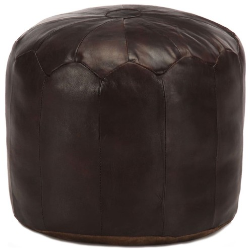 Pouf 40x35cm leder - pouf,