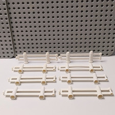 LEGO Duplo 8 x weißer Zaun Zaunteile Absperrungen Bauernhof Pferdekoppel Zoo