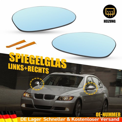 Paar spiegelglas für bmw 1er - spiegelglas,