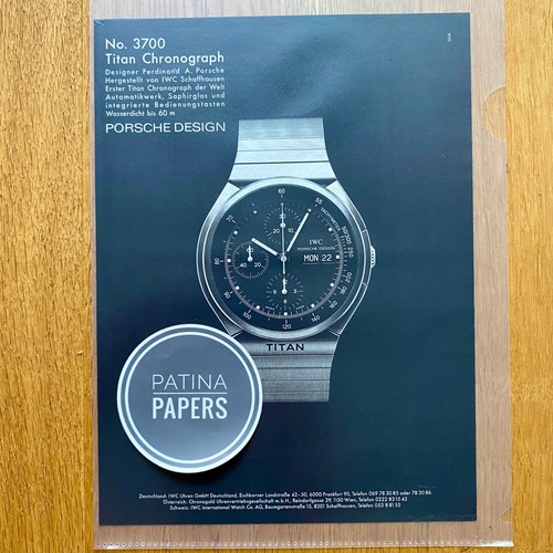 1987 iwc porsche - design, titan
