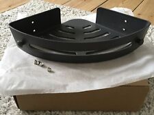 Badregal Eckig Grau Kunststoff ohne Bohren 30x18x5cm Eckregal