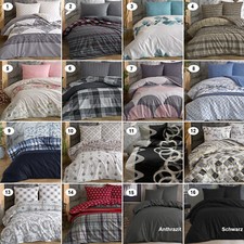 Bettwäsche 100% Baumwolle Renforce Bettbezug Deckenbezug Garnitur Set 5 Größen