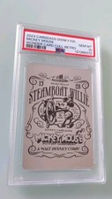 Mickey Mouse Steamboat Willy CARDDASS WALT DISNEY 100 Card Collection Retro PSA