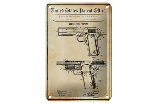 Blechschild patent 12x18 - blechschild,