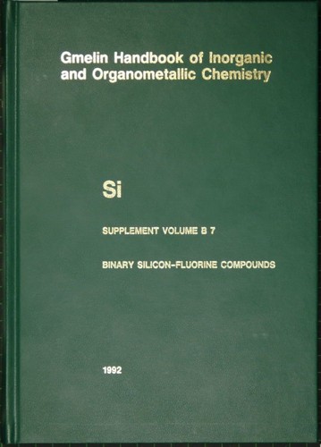 Gmelin handbook inorganic - handbook, of