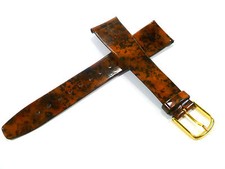 HIRSCH 20 mm BRAUN KUNSTSTOFF UHRENARMBAND ARMBAND GLATT UHRENBAND 2017