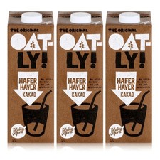 OATLY Haferdrink Kakao 1L - Enthält Ballaststoffe (3er Pack)