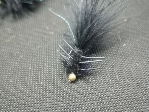 Black woolly bugger - woolly,