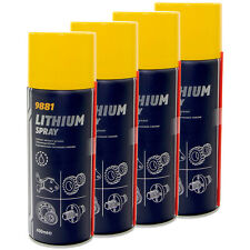Lithium Spray Fett 4 X 400 ml Wälzlagerfett Schmierfett Fettspray Lithiumfett