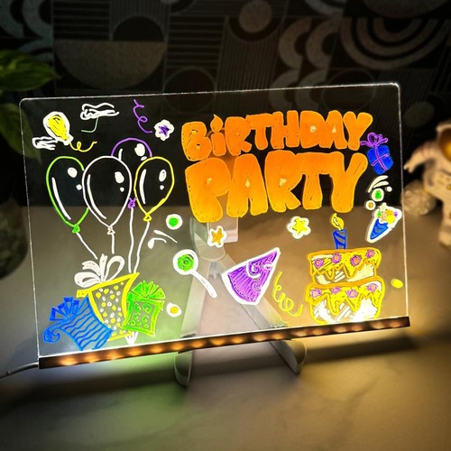 Led notiztafel mit farben - notiztafel,