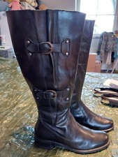 Zanon & Zago schicke  Echtleder Stiefel Gr. 37 Wade verstellbar neu