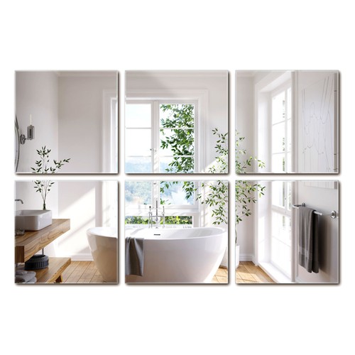 Spiegelkacheln selbstklebend - selbstklebend, 6