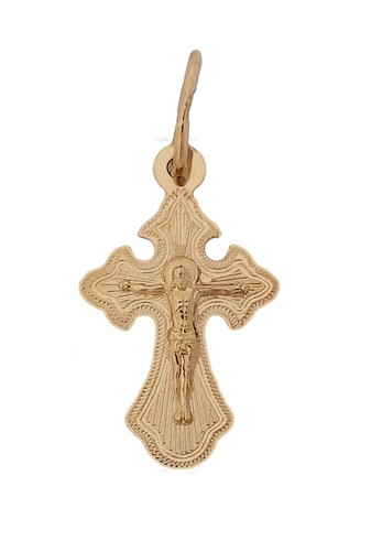585 rotgold kreuz - kreuz, russisch