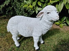 Garten stehend Schaf Ornament Statue Lamm Tier Rasen Outdoor Terrasse Harz Dekor