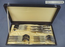 ABS 18/10 Edelstahl 24 tlg. komplett Besteck Tafelbesteck Vintage 70er neuwertig