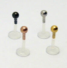 4er SET Lippenpiercing Bioflex