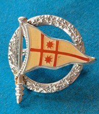 Segler-Verein Braunschweig e.V. - Brosche in Silber    Porzellan