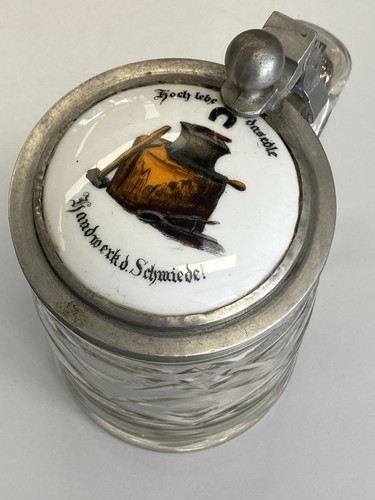 Antiker krug humpen aus glas - antiker,