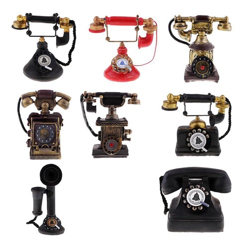 Retro drehscheibentelefon mit - retro,