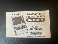 Nintendo Game & Watch Panorama Screen Snoopy - NUR SPIELANLEITUNG!!