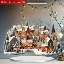 2D Acryl Weihnachtsdorf