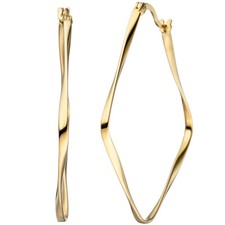 Creolen Ohrringe Rhombus