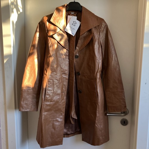 Neuer ledermantel cognac braun - neuer,