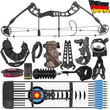 Bogenschießen Compound Bogen Set 30-55lbs Einstellbare 310fps Sportbogen Jagd RH